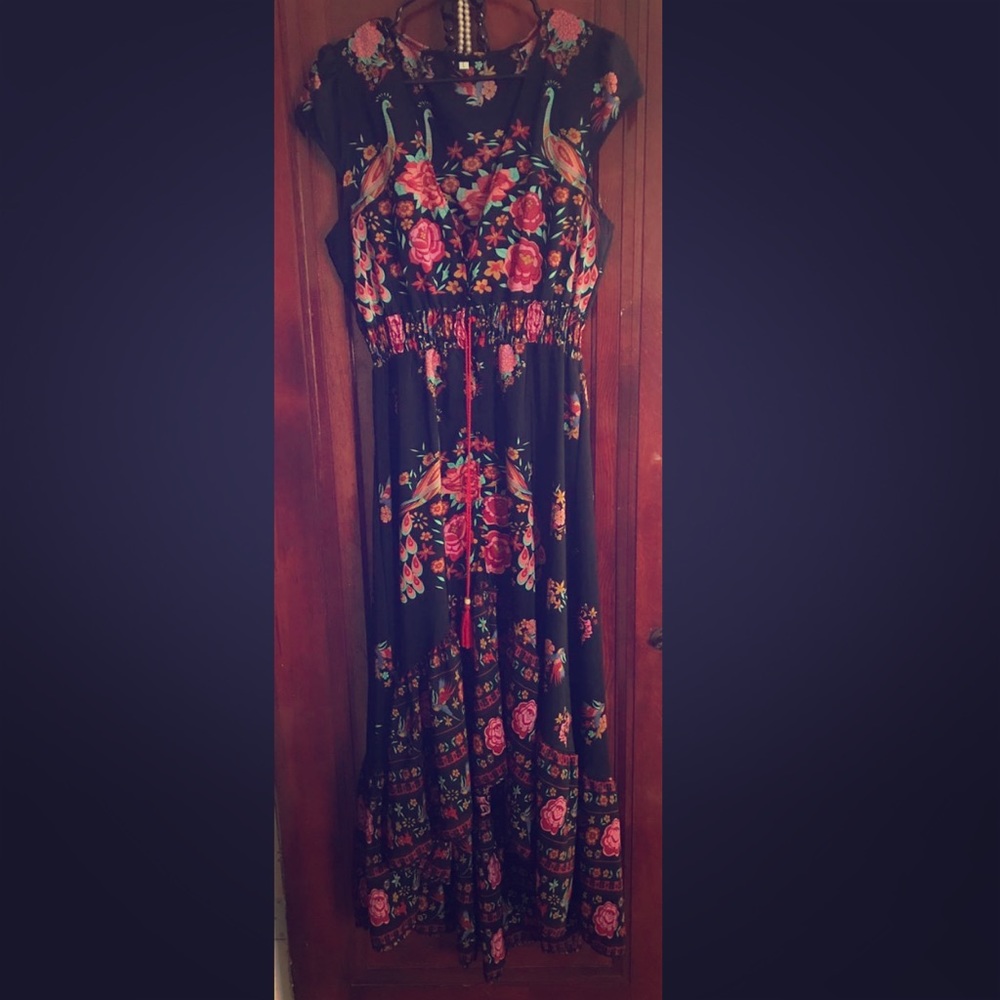 Funky Floral Maxi Dress
